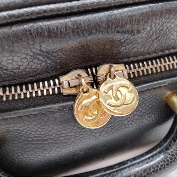 CHANEL CC CAVIAR LEATHER VANITY 2 Way BAG - Picture 9 of 12